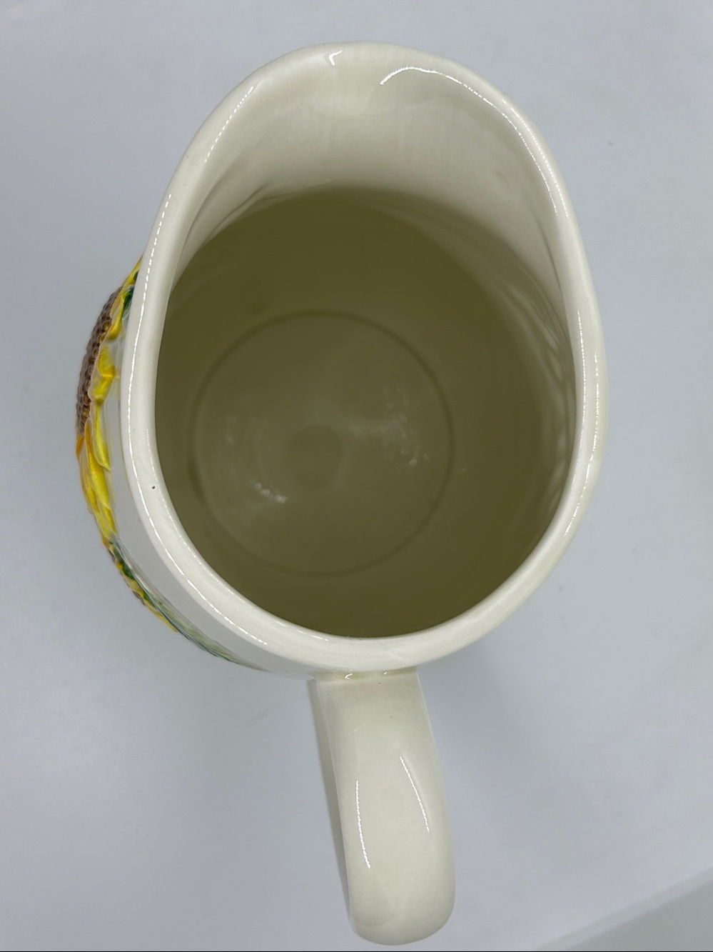 Vintage Otagiri Sunflower Pitcher Juice 8”inch. Creative Collection 2.5 Qrt. - Picture 4 of 8
